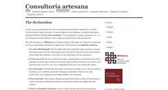 Desktop Screenshot of consultoriaartesana.net